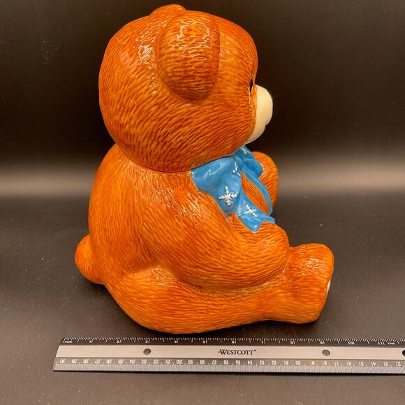 Pfaltzgraff Christmas Teddy Bear Cookie Jar - Picture 13 of 14